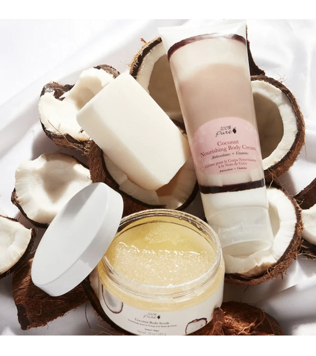 100% Pure Coconut Nourishing Body Cream, 8 oz - Image 4