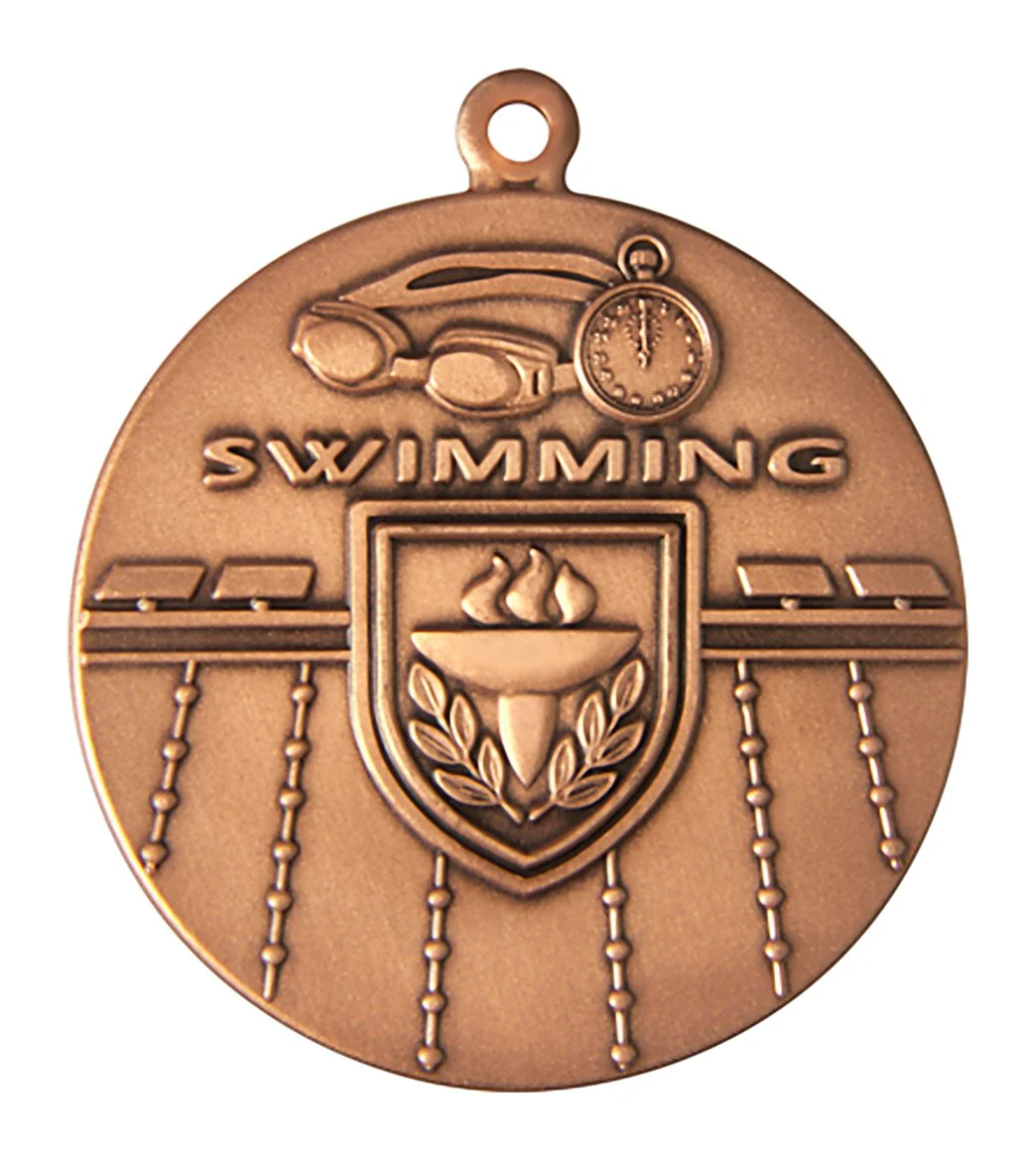 1.75" Swimming Die Struck Medal - Image 6