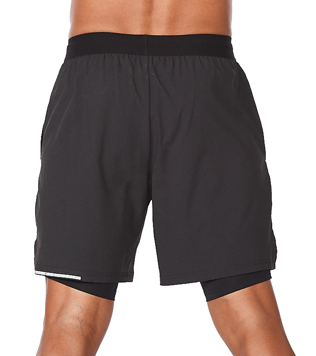 2XU Men's Aero 2-in-1 7" Shorts - Image 3