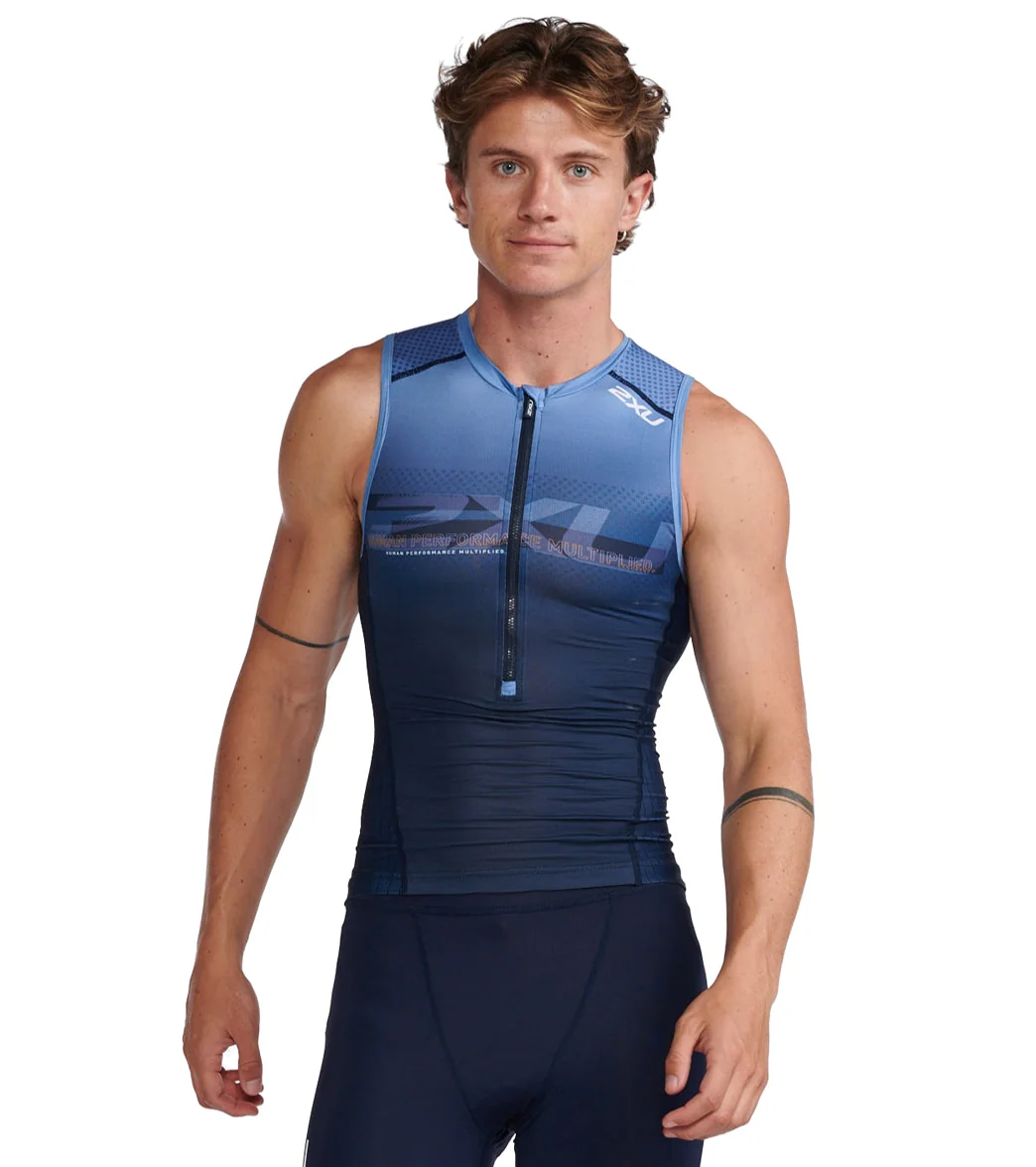 2XU Men's Aero Tri Singlet - Image 5