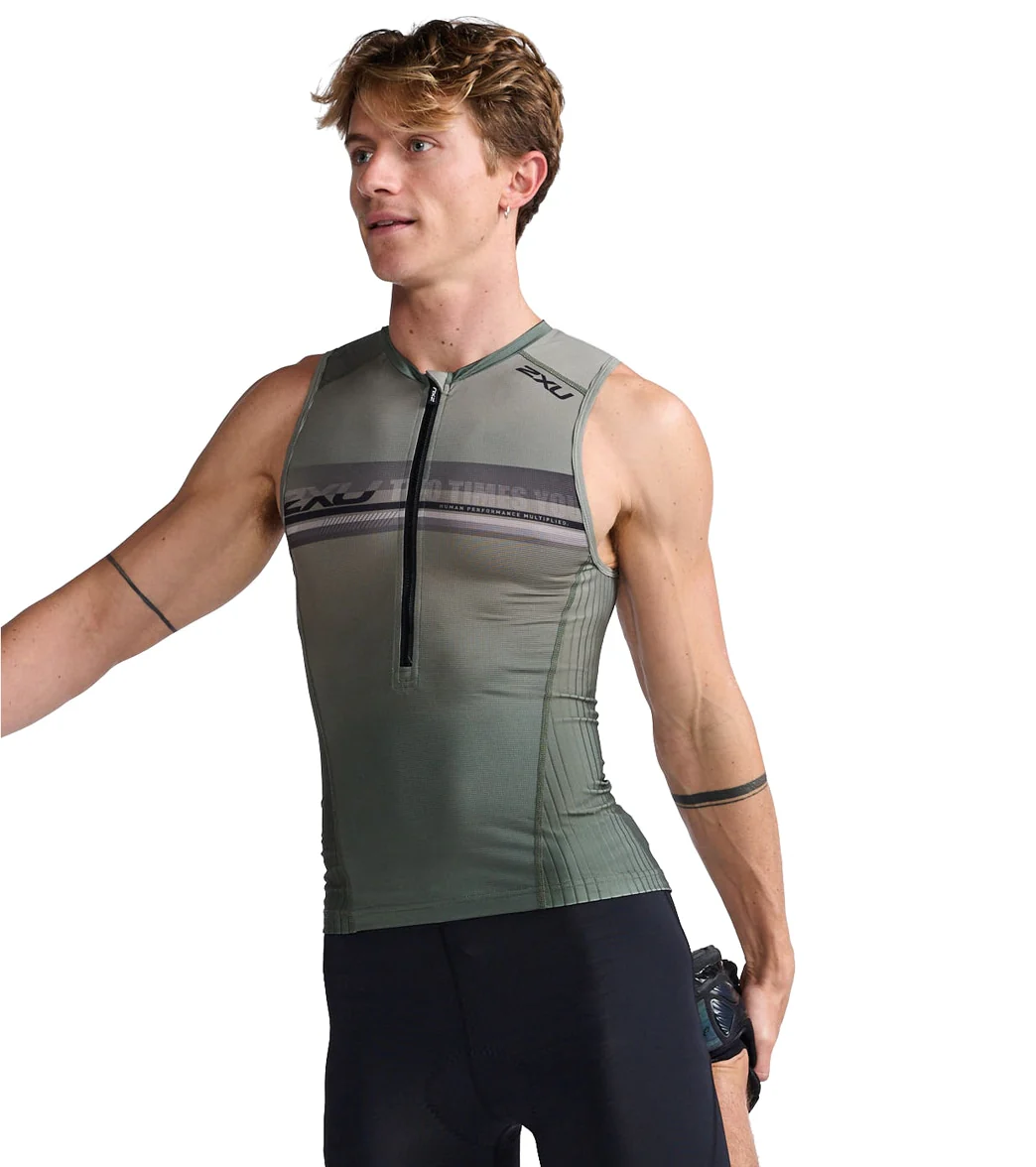2XU Men's Aero Tri Singlet - Image 7
