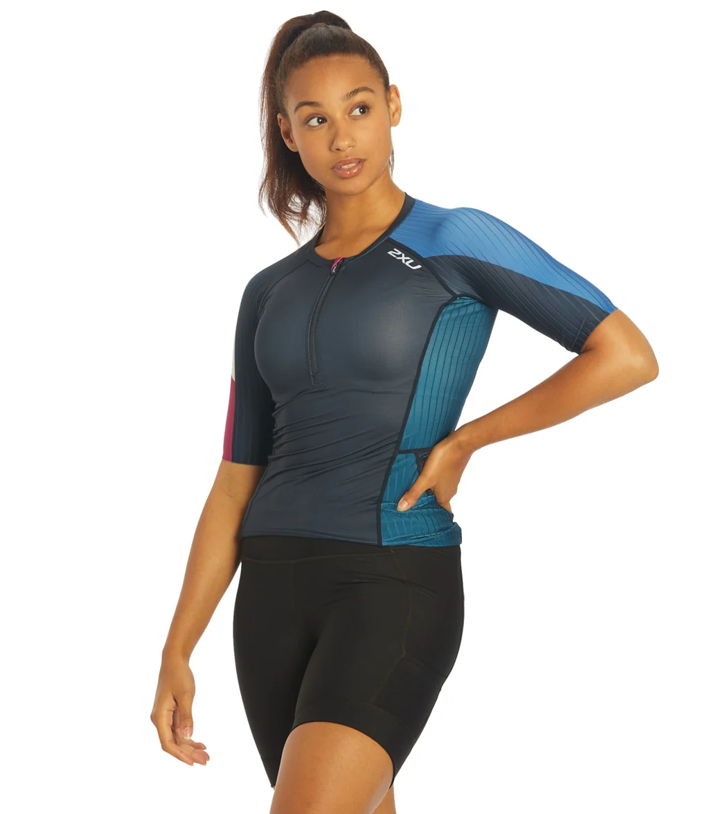2XU Women's Aero Tri Sleeved Top - Image 4