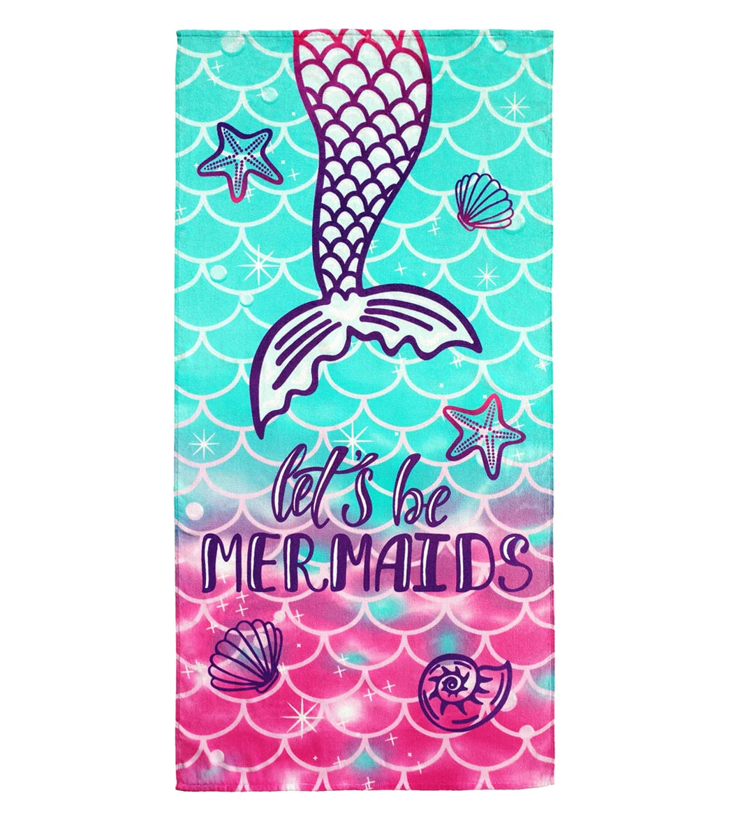 A to Z Towels Let’S Be Mermaids Beach Towel 30”X 60” - Image 8