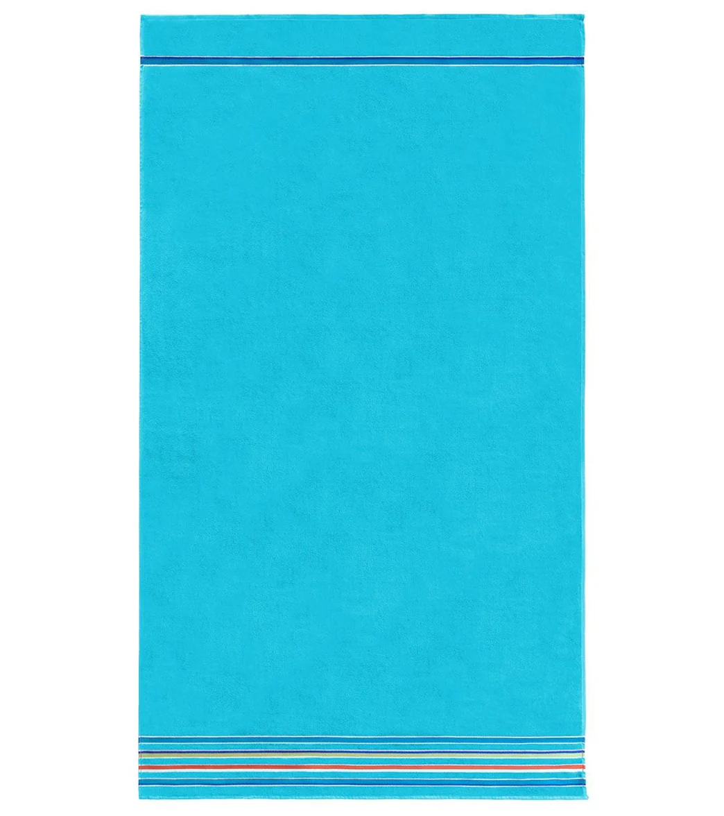 A to Z Towels Turquoise  Beach Towel 40" X 70" - Image 5