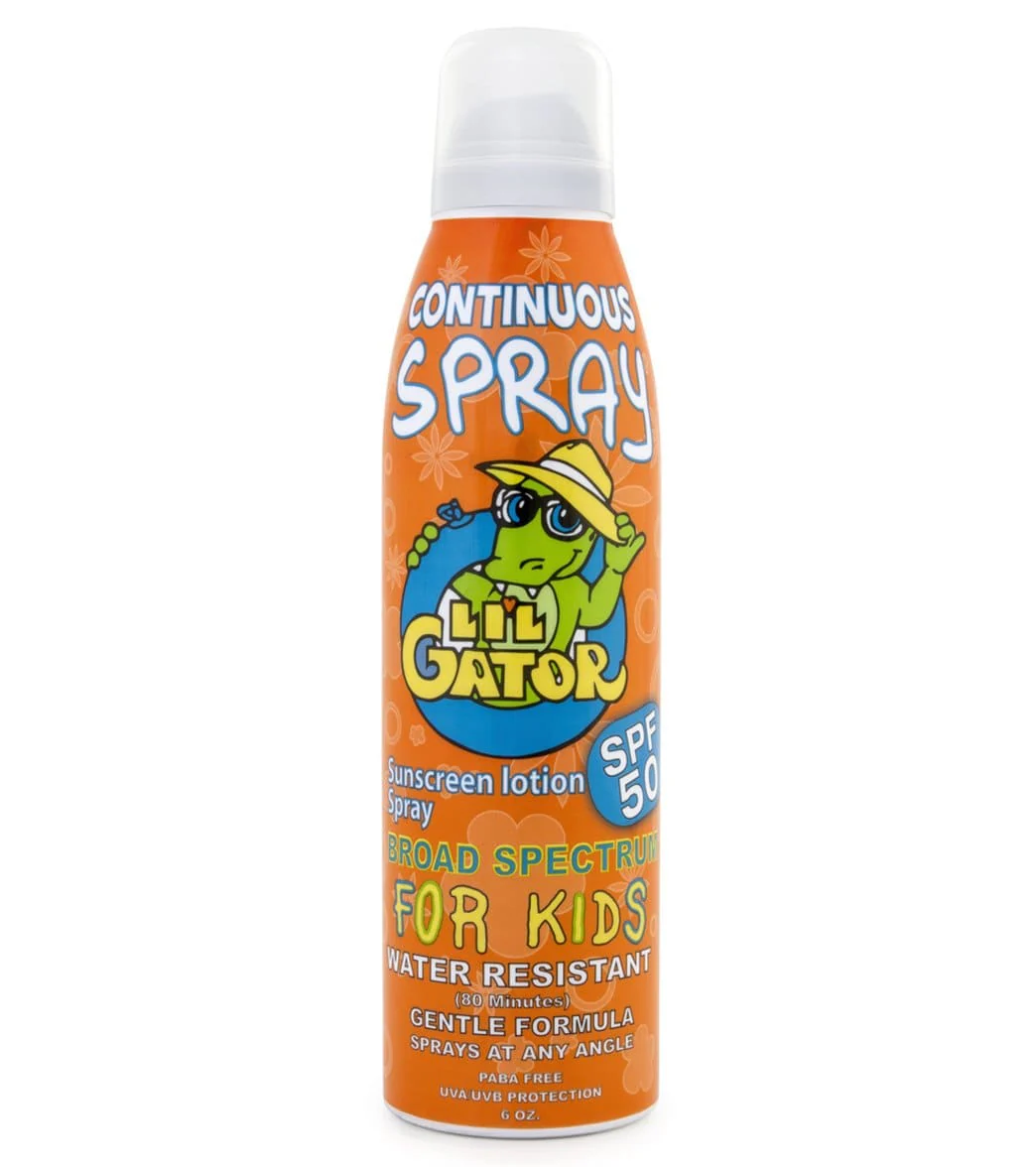Aloe Gator SPF 50 Lil Gator Continuous Spray 6 oz Sunscreen