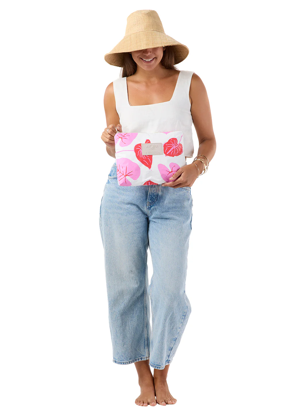 ALOHA Anthurium Mid Swim Pouch - Image 6