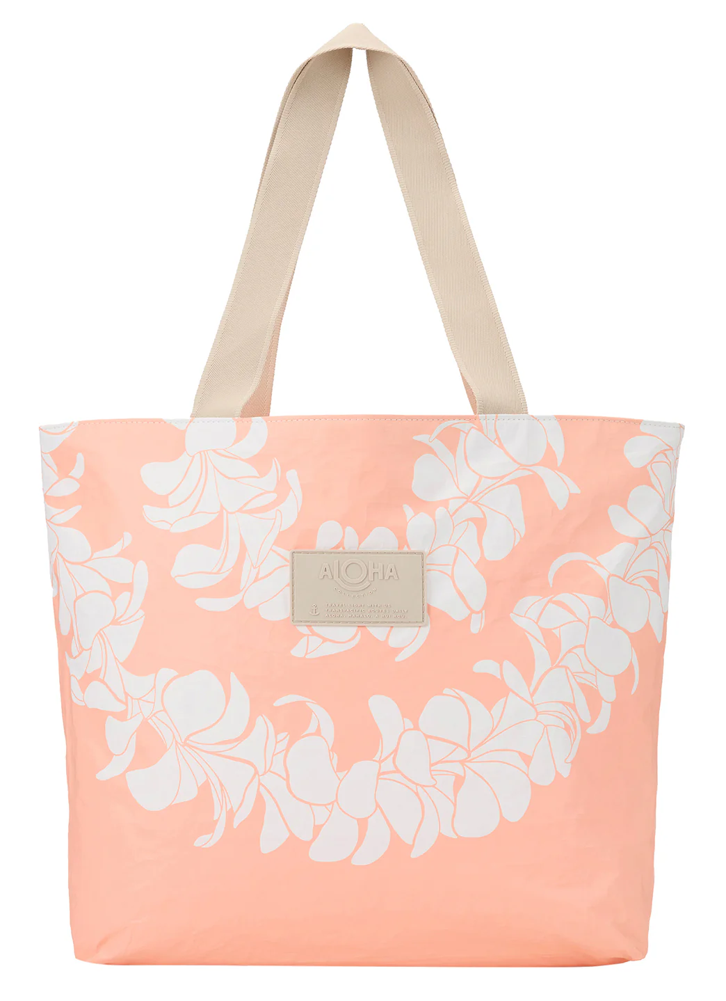 ALOHA Plumeria Lei Day Tripper Beach Tote
