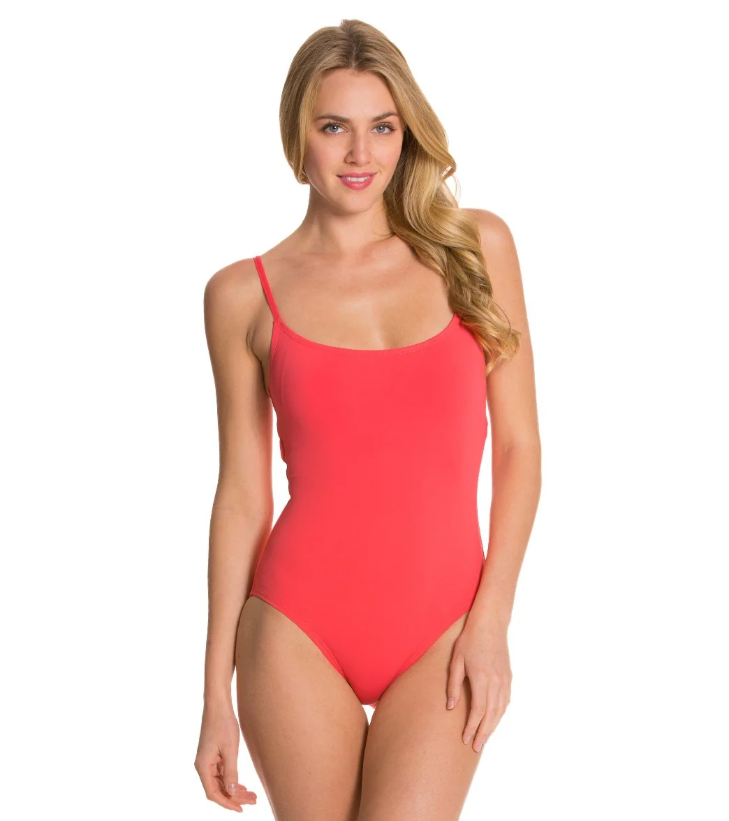 Anne Cole Swimwear Live in Color Classic Lingerie One Piece Swimsuit - Image 33