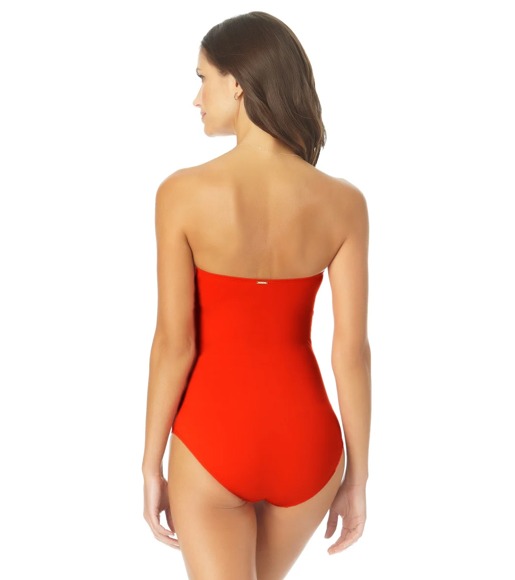 Anne Cole Women's Live In Color Bandeau One Piece Swimsuit - Image 40