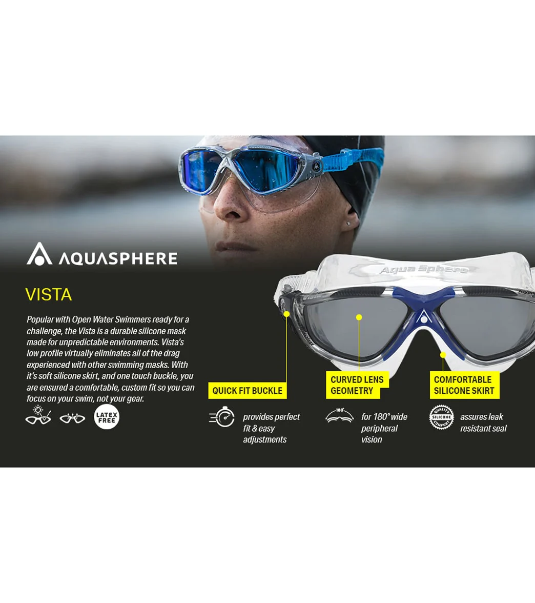 AquaSphere Vista Clear Lens Mask - Image 45