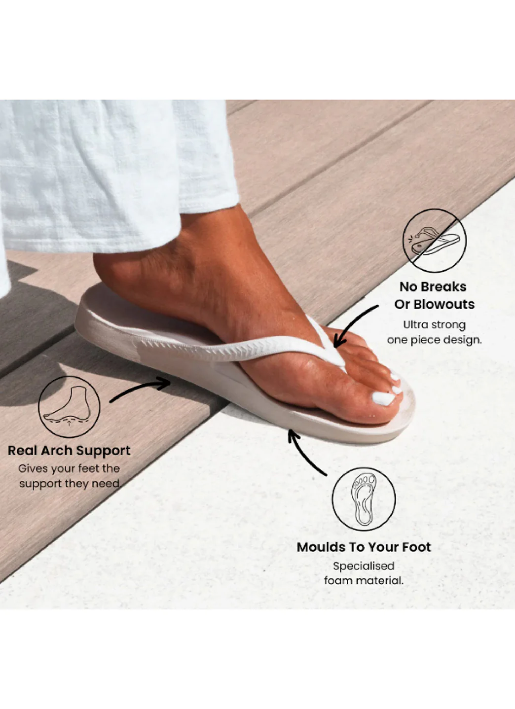 Archies Footwear Arch Support Flip Flops - Image 134