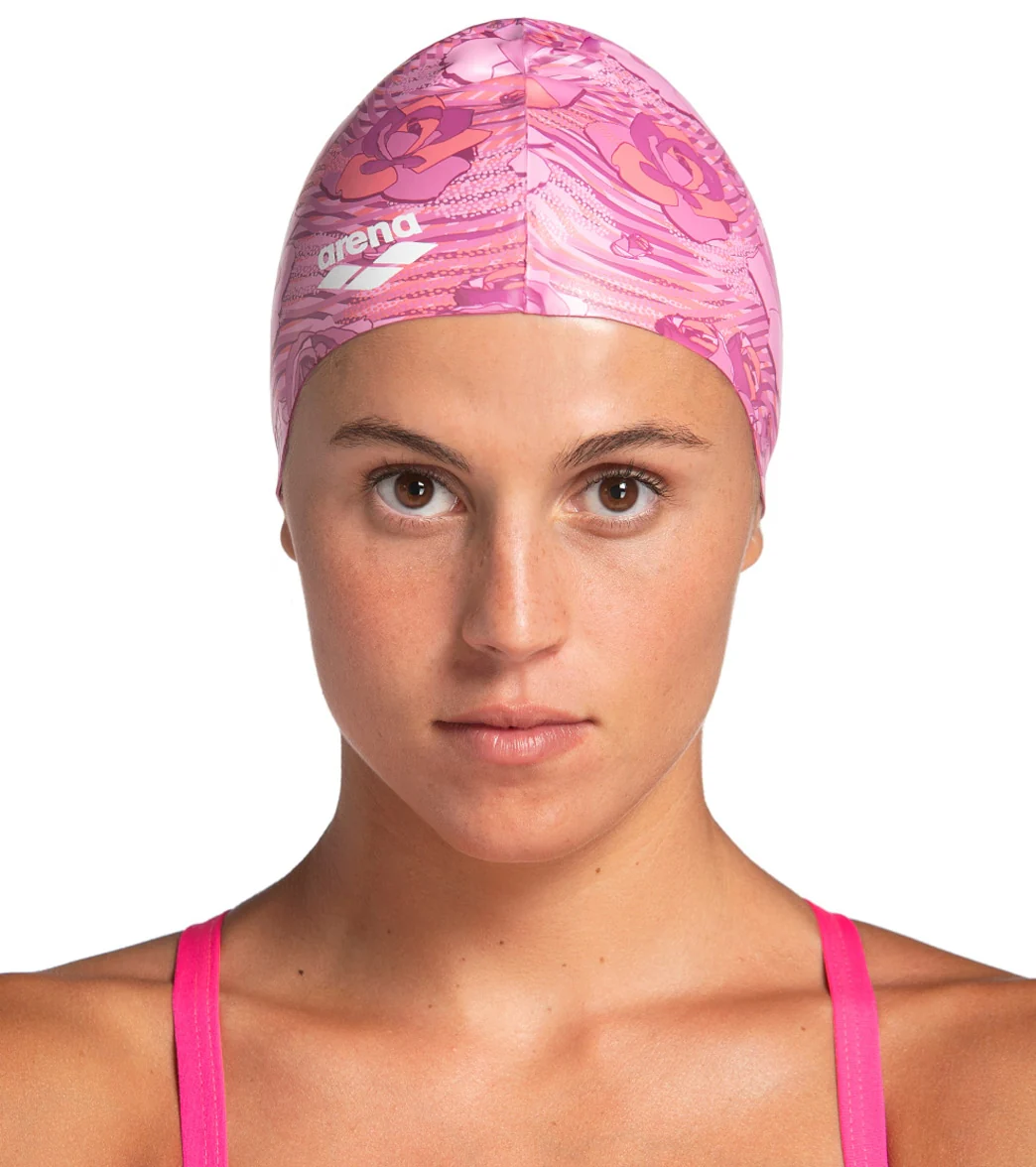 Arena Breast Cancer Awareness Flat Silicone Swim Cap - Image 5