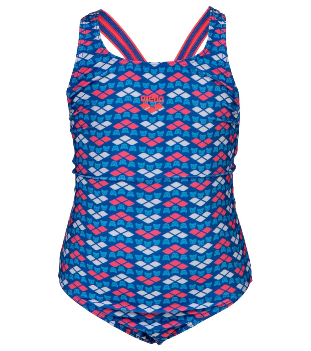 Arena Girls' Arena Friends Pro Back One Piece Swimsuit (Toddler, Little Kid) - Image 6