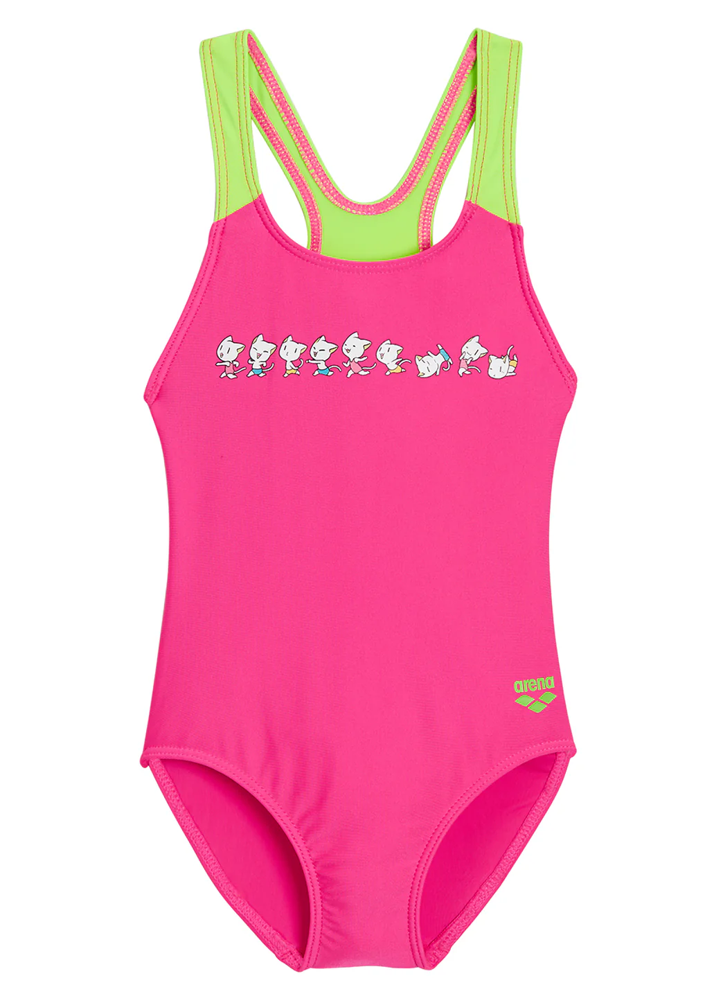 Arena Girls' Arena Friends Pro Back One Piece Swimsuit (Toddler, Little Kid) - Image 2