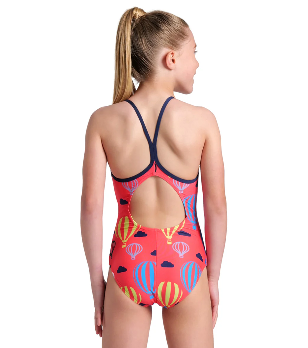 Arena Girls' Balloon Print Light Drop Back One Piece Swimsuit (Little Kid, Big Kid) - Image 2