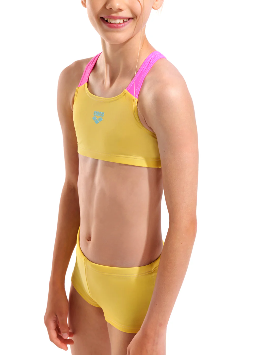 Arena Girls' Solid Two Piece Bikini Set (Little Kid, Big Kid) - Image 5