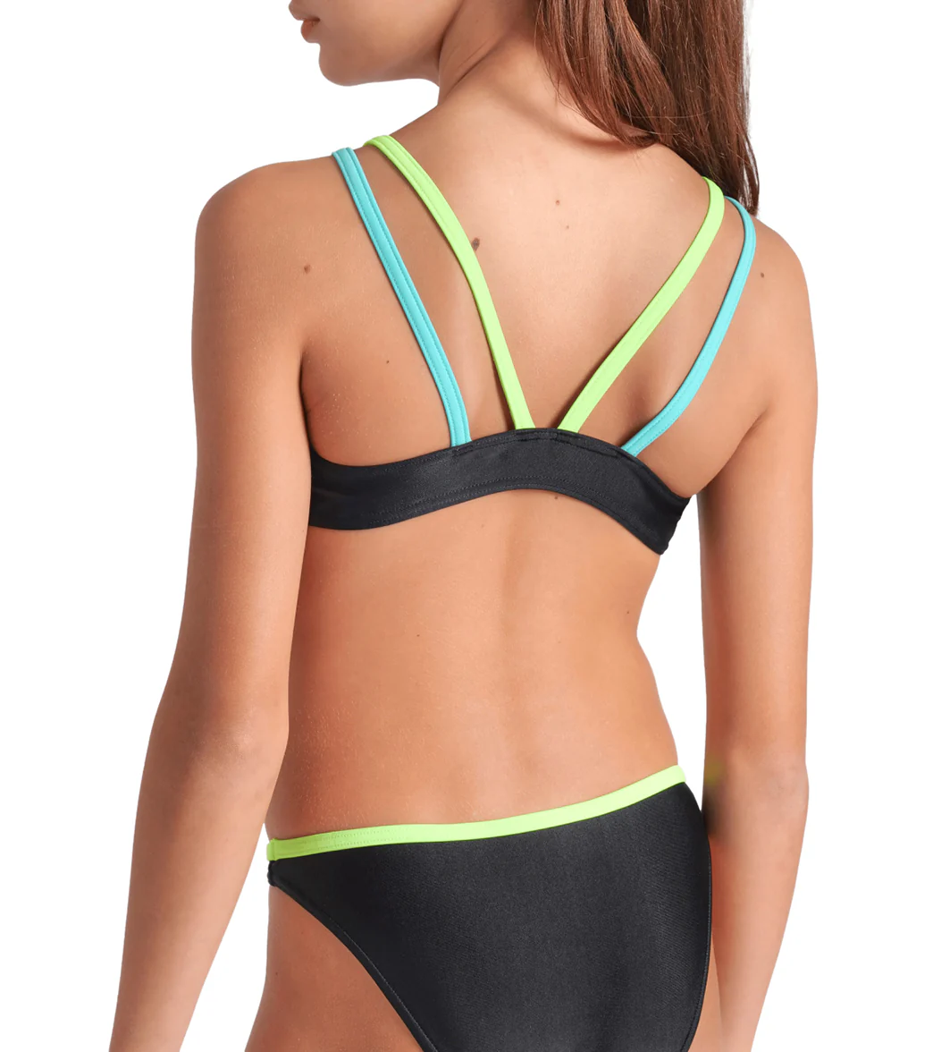Arena Girls' Solid Two Piece Swimsuit (Little Kid, Big Kid) - Image 15