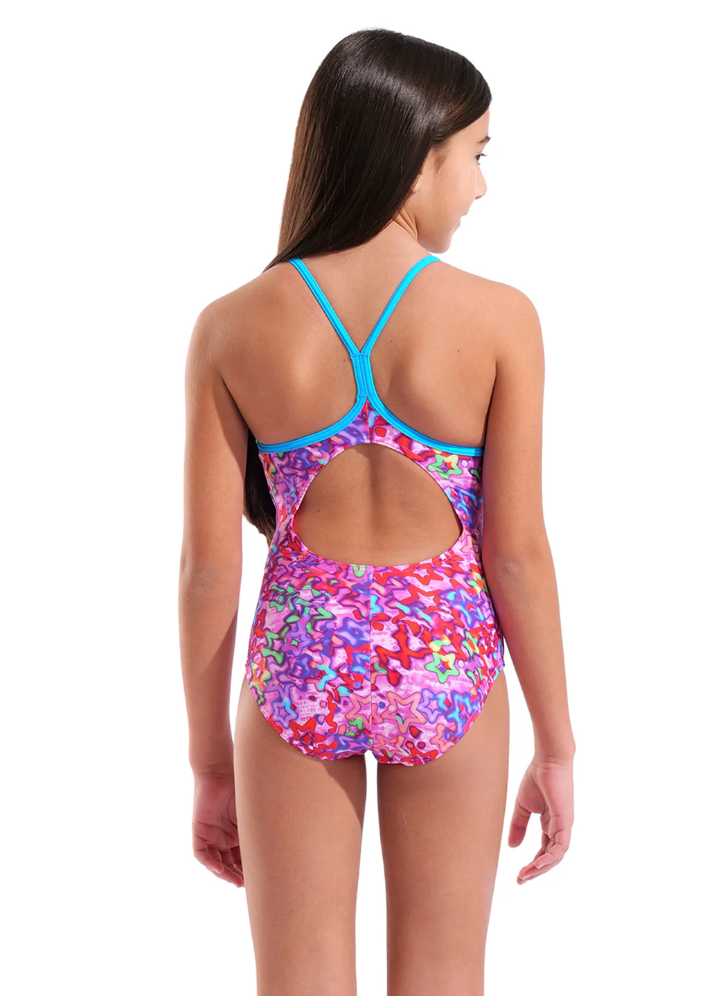 Arena Girls' Stars Light Drop Back One Piece Swimsuit (Toddler, Little Kid, Big Kid) - Image 12