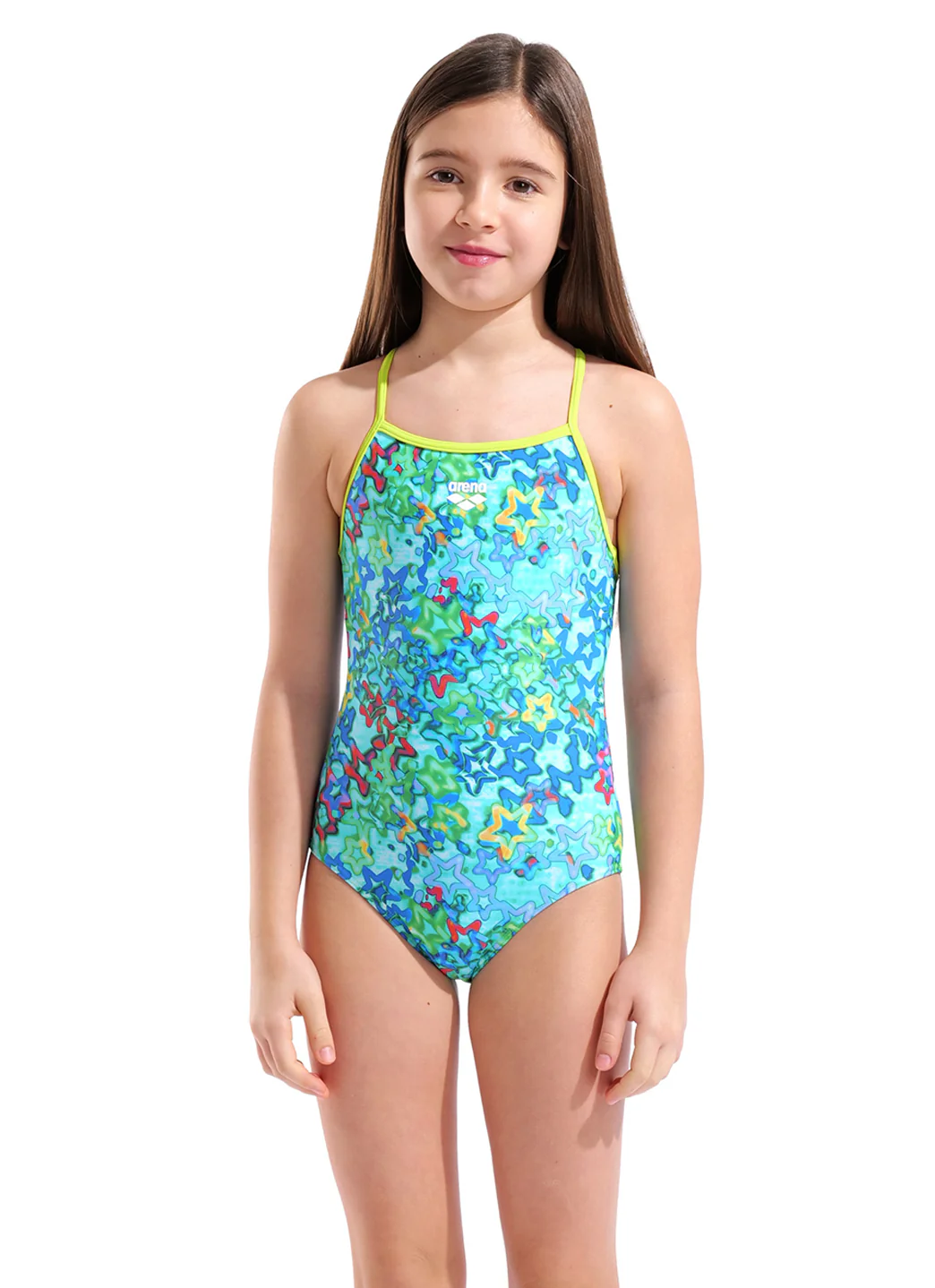 Arena Girls' Stars Light Drop Back One Piece Swimsuit (Toddler, Little Kid, Big Kid) - Image 3