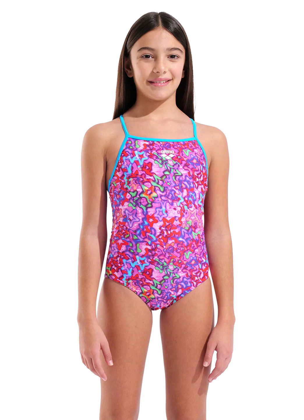 Arena Girls' Stars Light Drop Back One Piece Swimsuit (Toddler, Little Kid, Big Kid) - Image 9