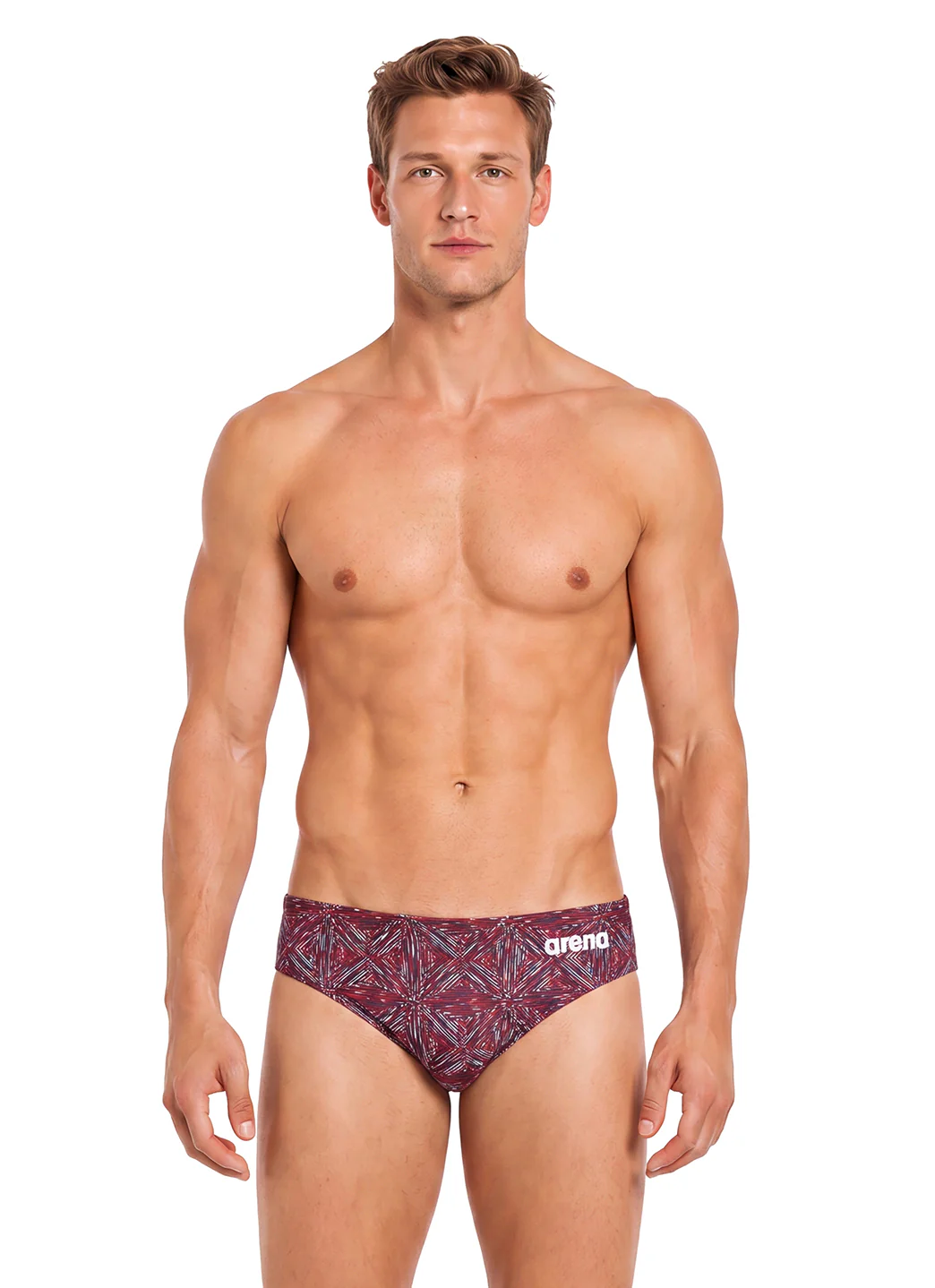 Arena Men's Abstract Tiles Brief Swimsuit - Image 21