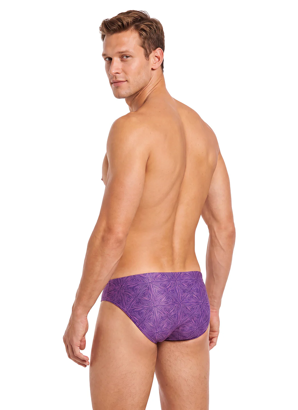Arena Men's Abstract Tiles Brief Swimsuit - Image 35