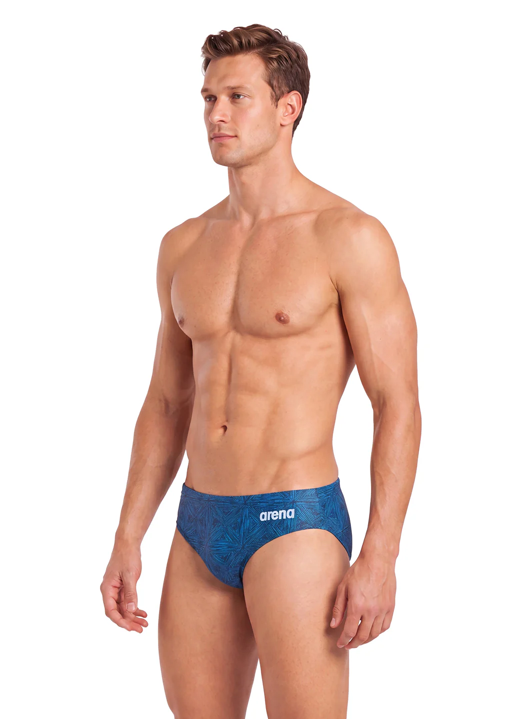 Arena Men's Abstract Tiles Brief Swimsuit - Image 5