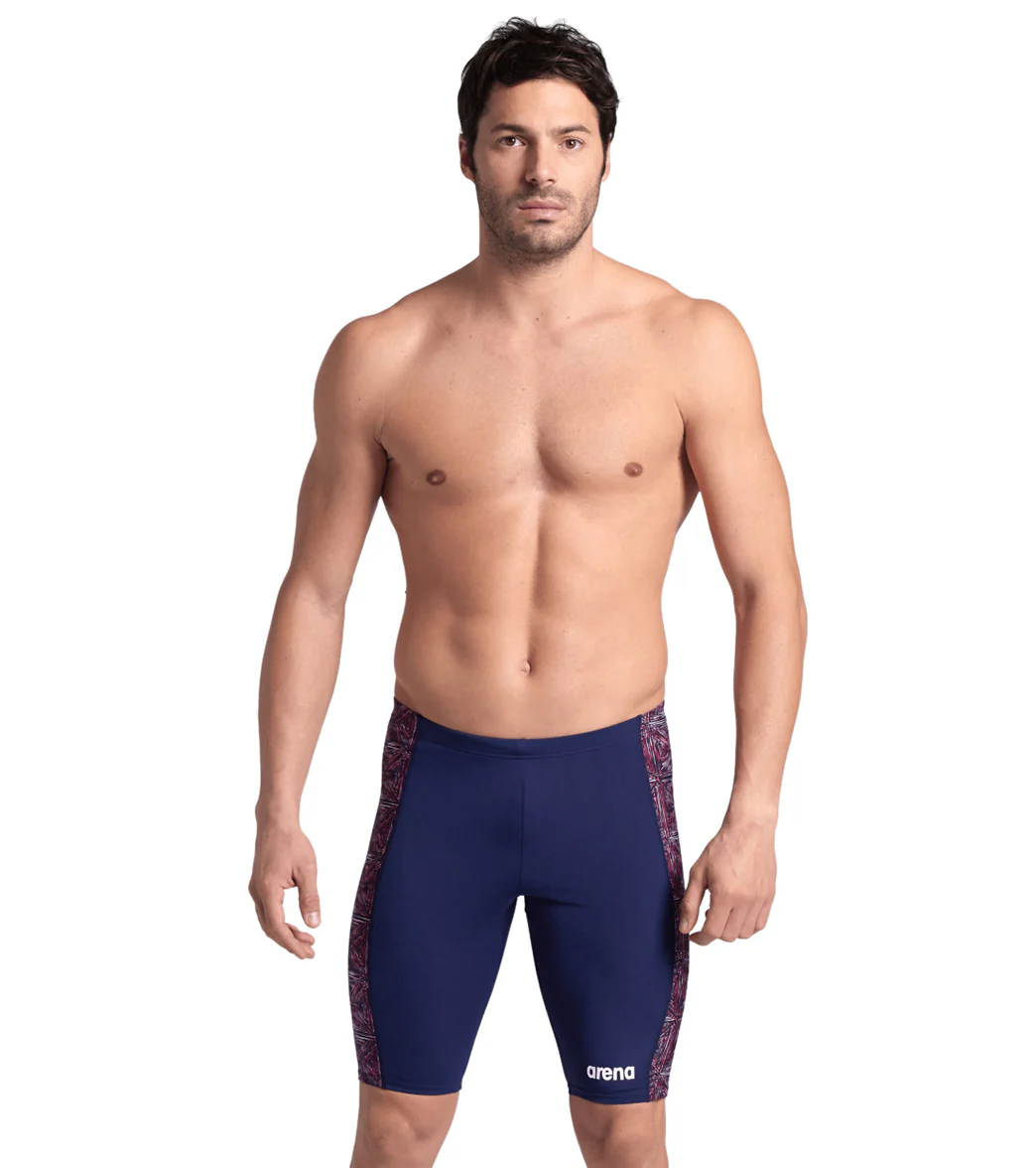 Arena Men's Abstract Tiles Jammer Swimsuit - Image 4
