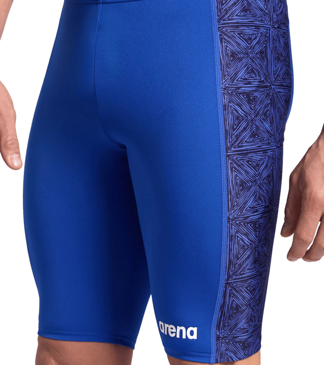Arena Men's Abstract Tiles Jammer Swimsuit - Image 48