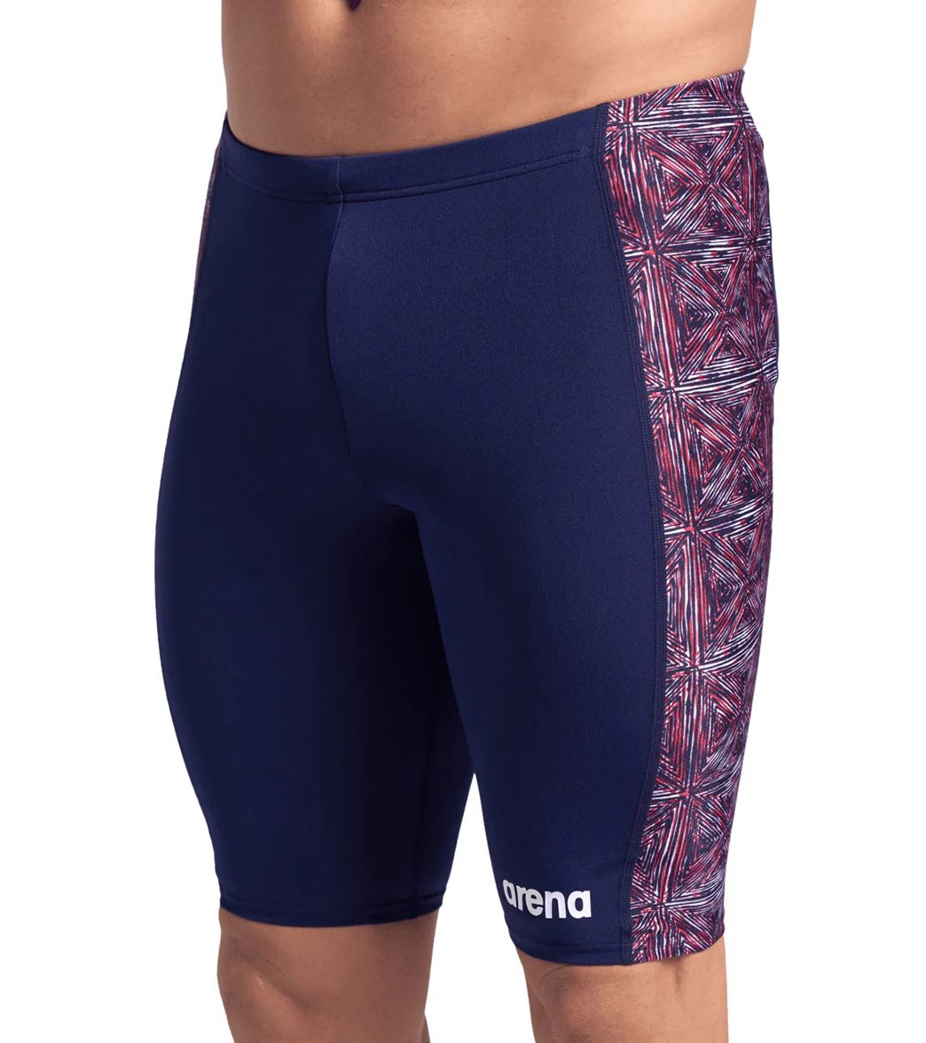 Arena Men's Abstract Tiles Jammer Swimsuit - Image 6