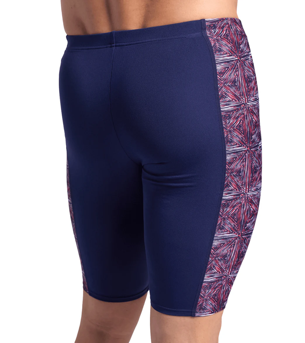 Arena Men's Abstract Tiles Jammer Swimsuit - Image 7