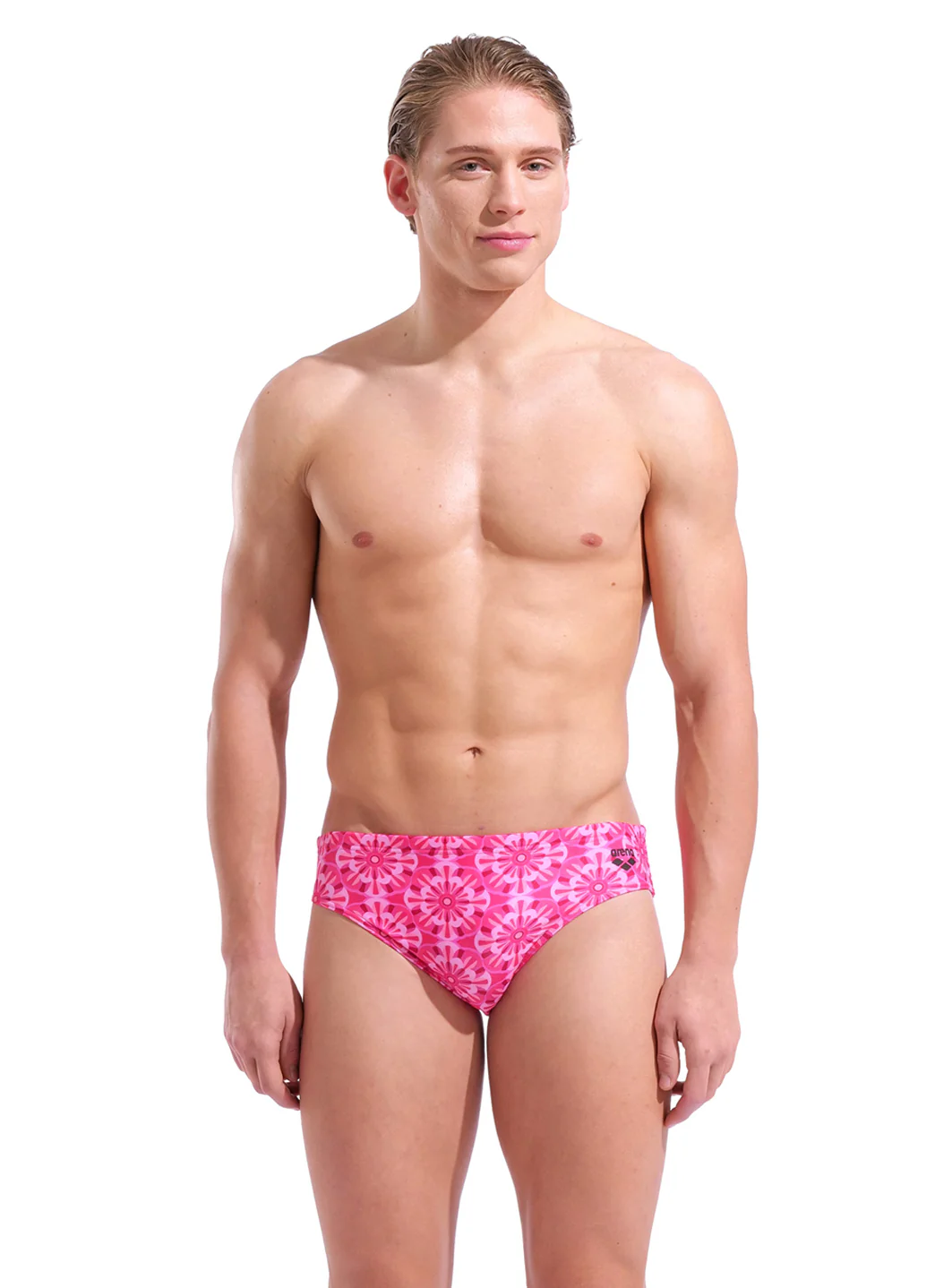 Arena Men's Floral Brief Swimsuit - Image 2