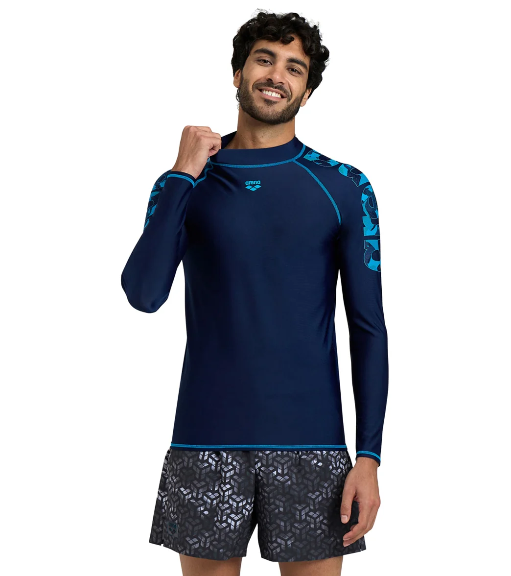 Arena Men's Graphic Long Sleeve Rashguard - Image 14