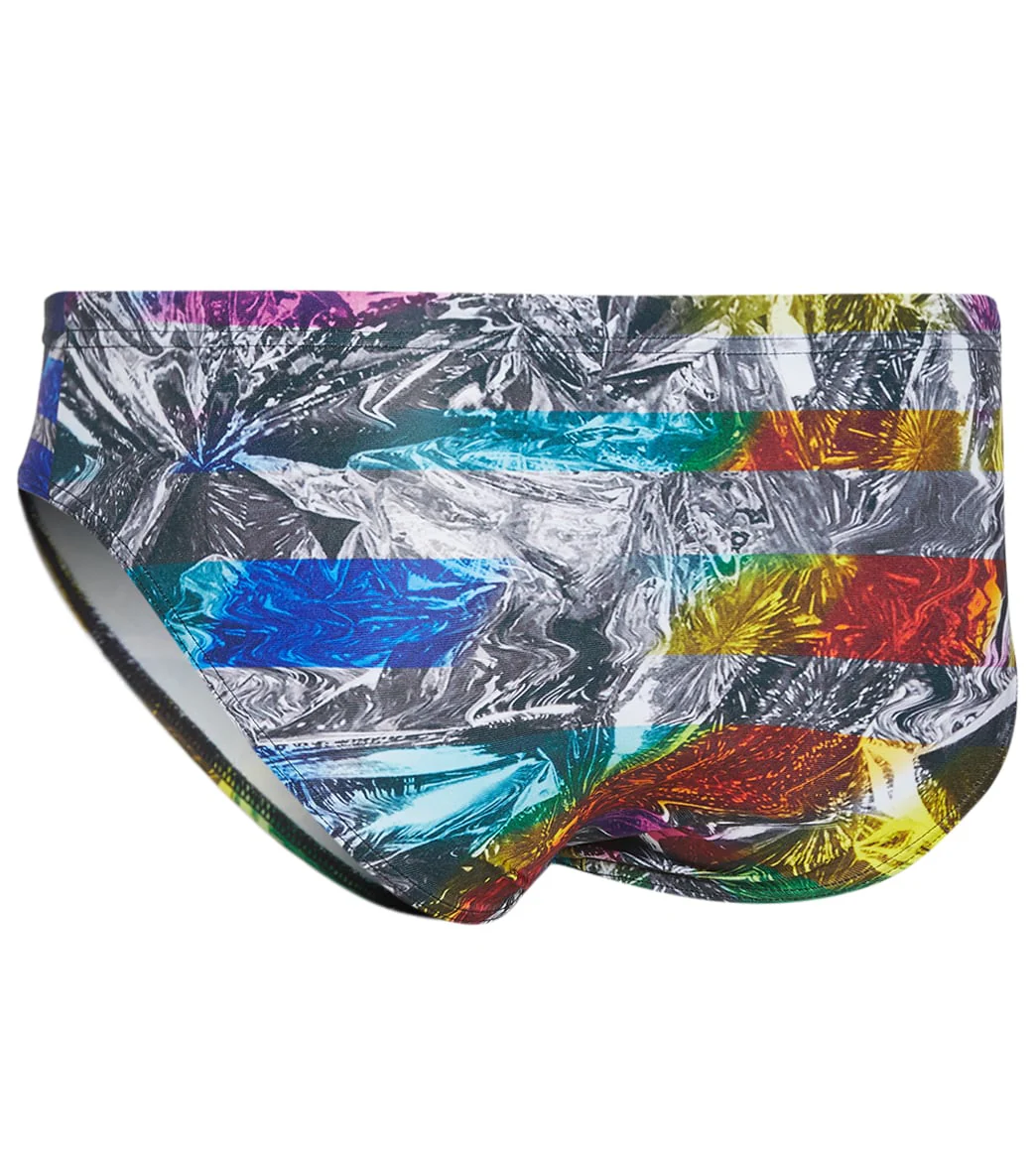Arena Men's Iridiscent Stripe Brief Swimsuit - Image 3