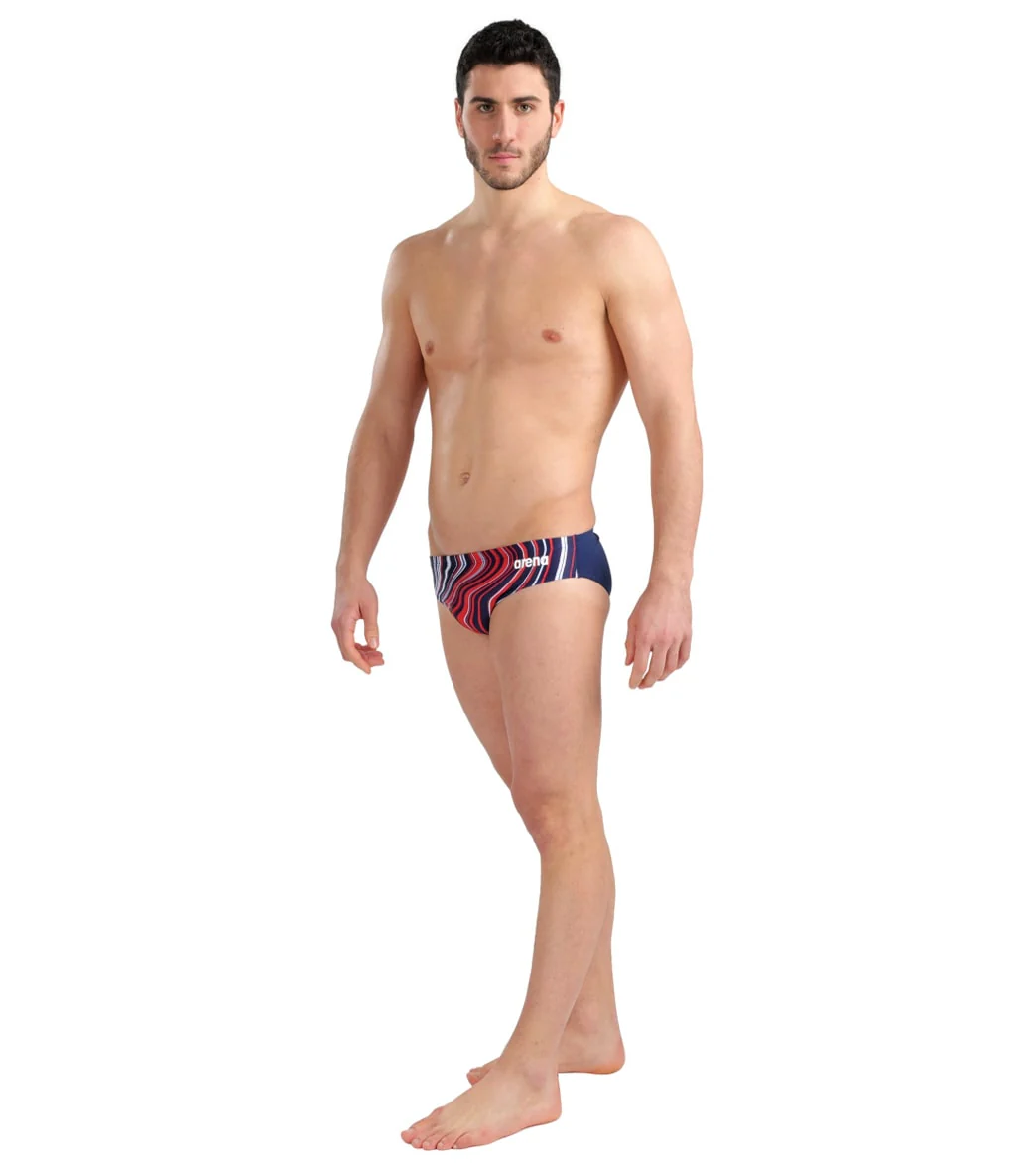 Arena Men's Marbled Brief Swimsuit - Image 12