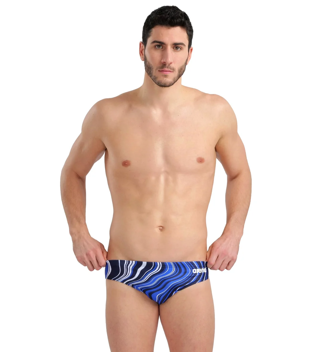 Arena Men's Marbled Brief Swimsuit - Image 23