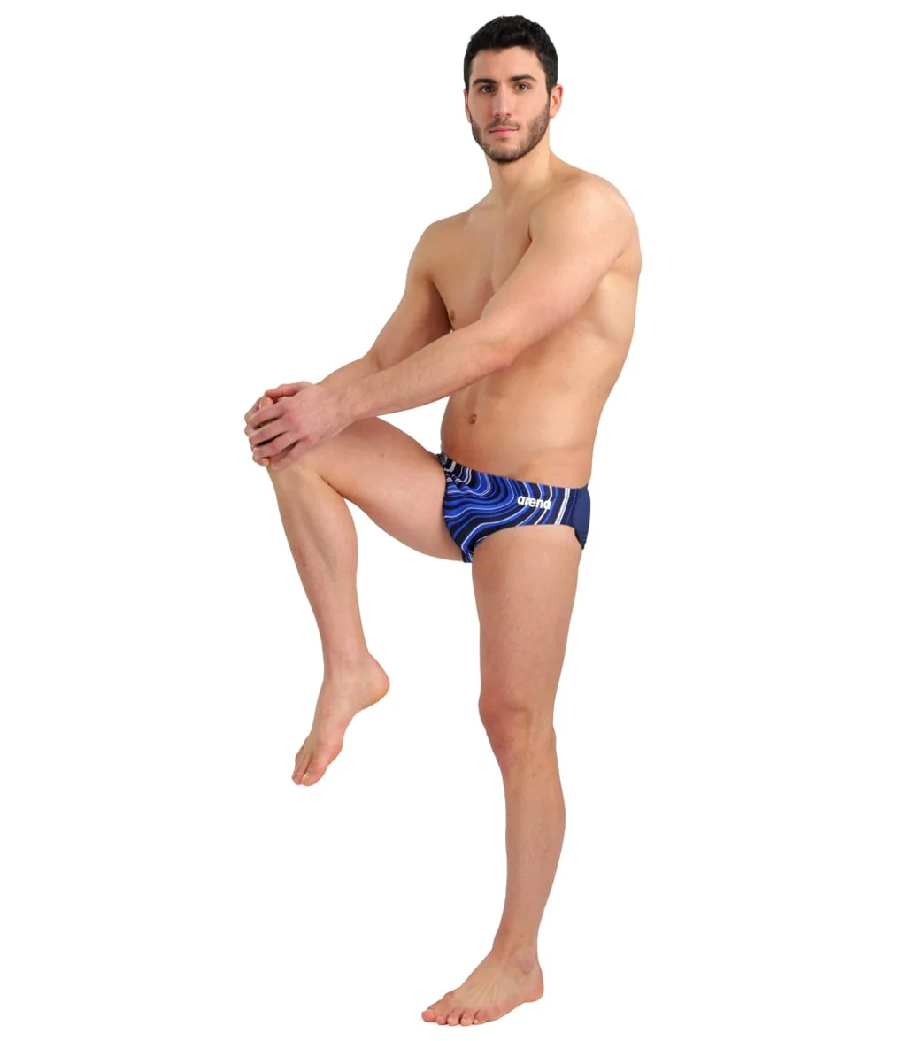 Arena Men's Marbled Brief Swimsuit - Image 26
