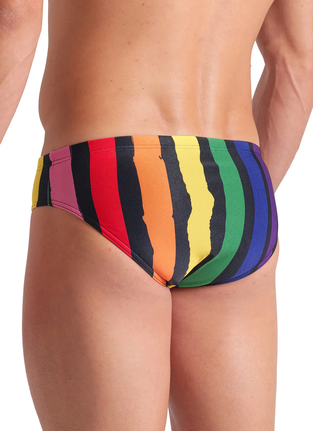 Arena Men's Painters Stripe Brief Swimsuit - Image 6