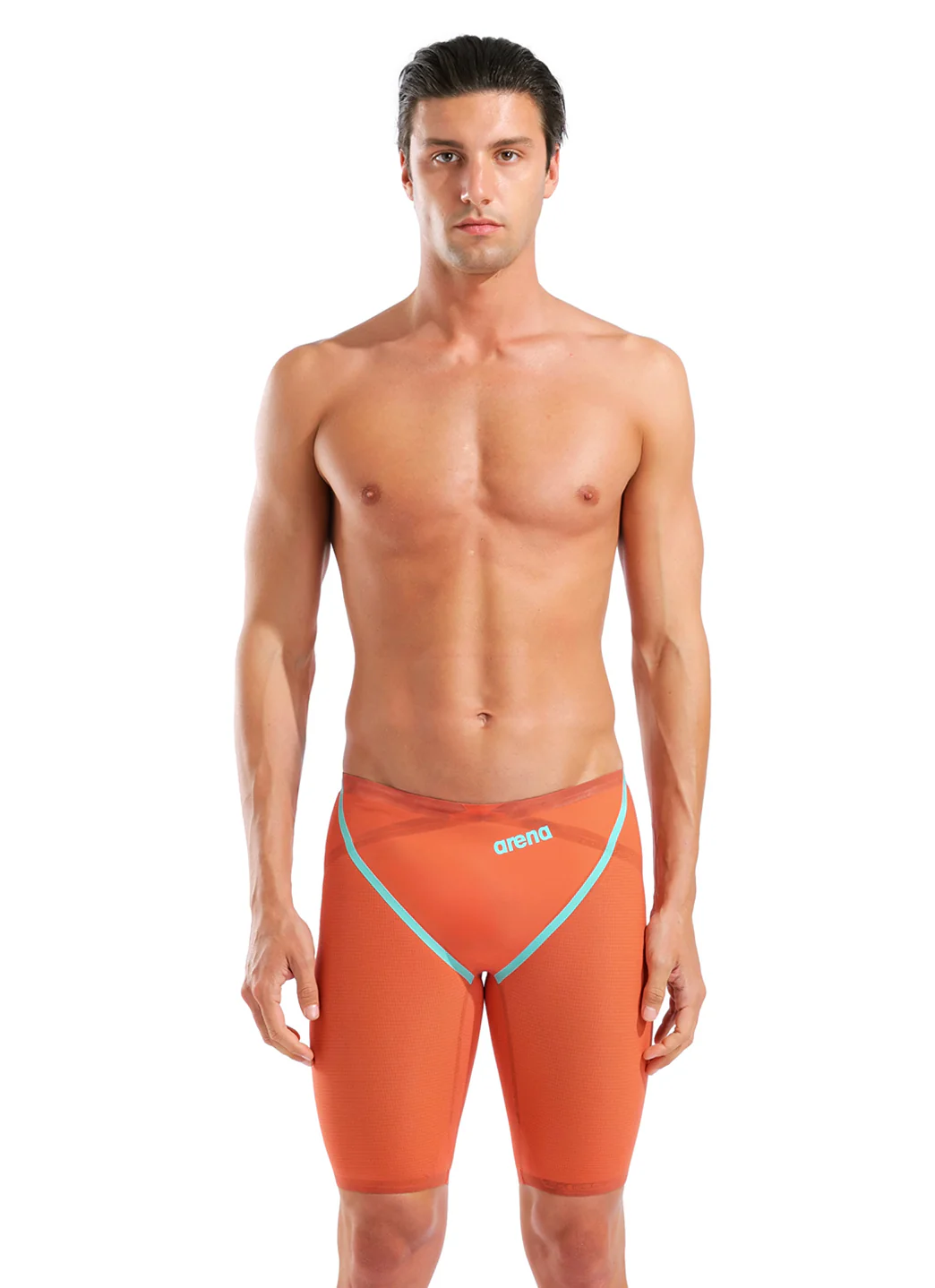 Arena Men's Powerskin Sunset Coral Carbon Glide SL LE Jammer Tech Suit Swimsuit - Image 3