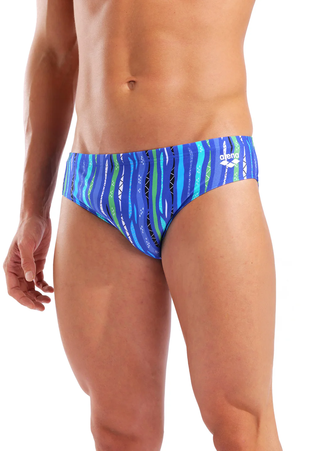 Arena Men's Stripes Brief Swimsuit - Image 13