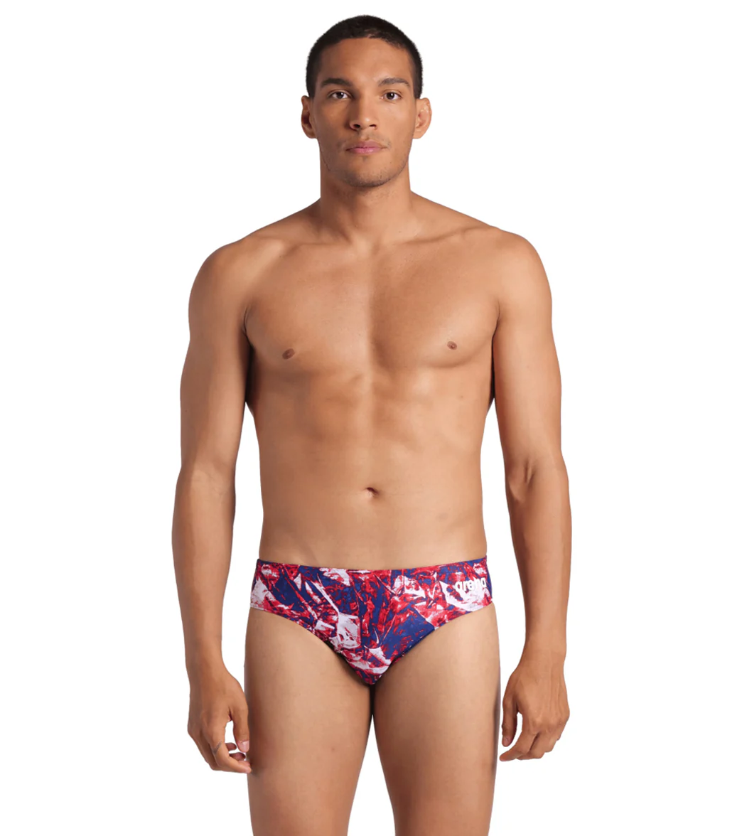 Arena Men's Team Crackle Brief Swimsuit - Image 31