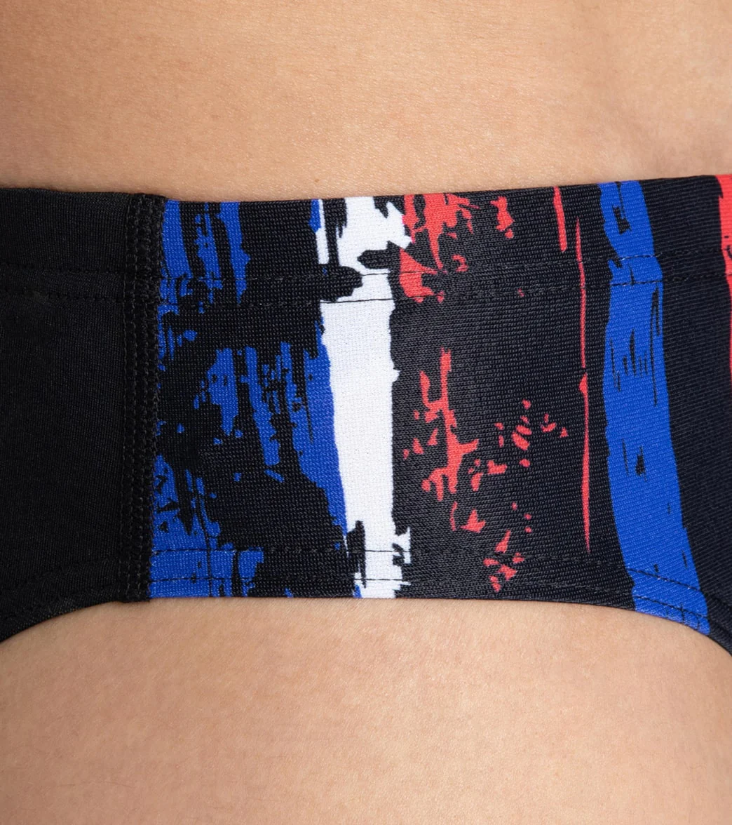 Arena Men's Team Painted Stripes Brief Swimsuit - Image 32