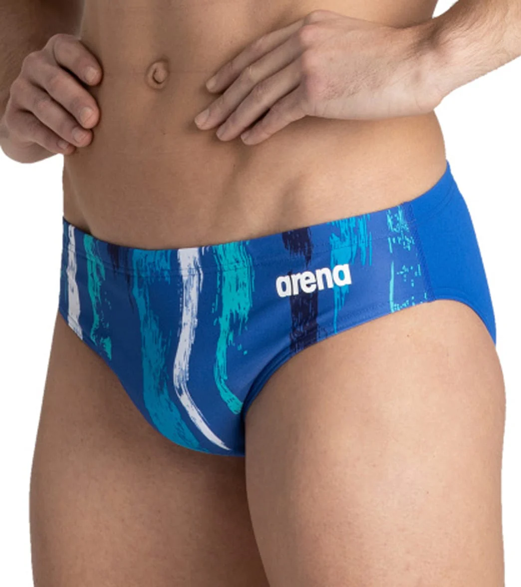Arena Men's Team Painted Stripes Brief Swimsuit - Image 41