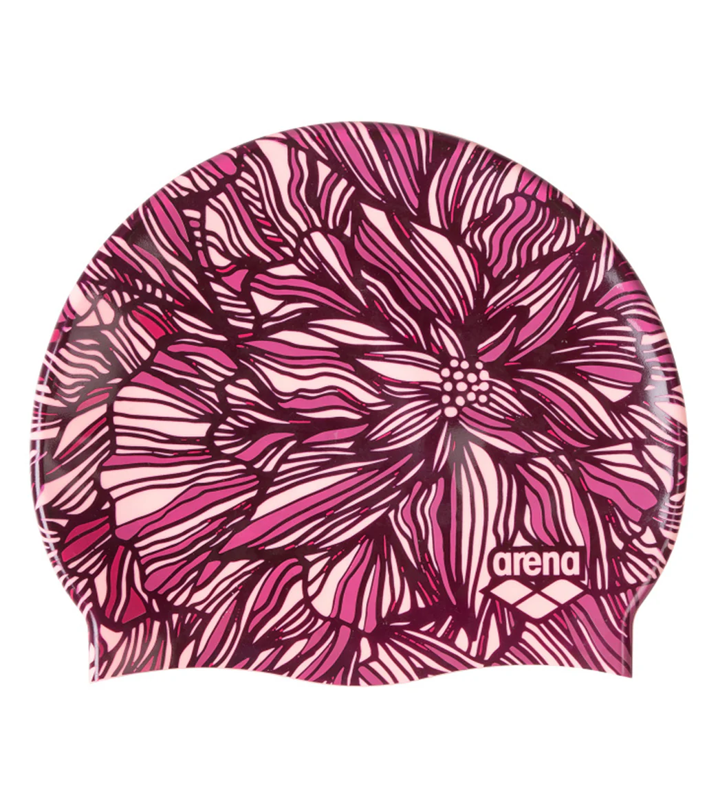 Arena Pink Dahlia Swim Cap - Image 8