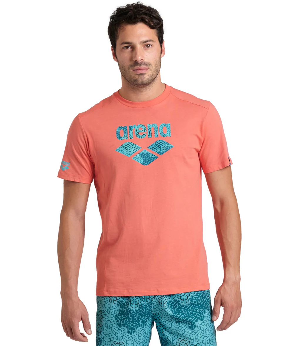 Arena Unisex Logo Cotton Short Sleeve T-Shirt - Image 38