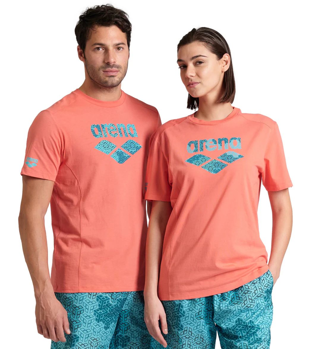Arena Unisex Logo Cotton Short Sleeve T-Shirt - Image 40