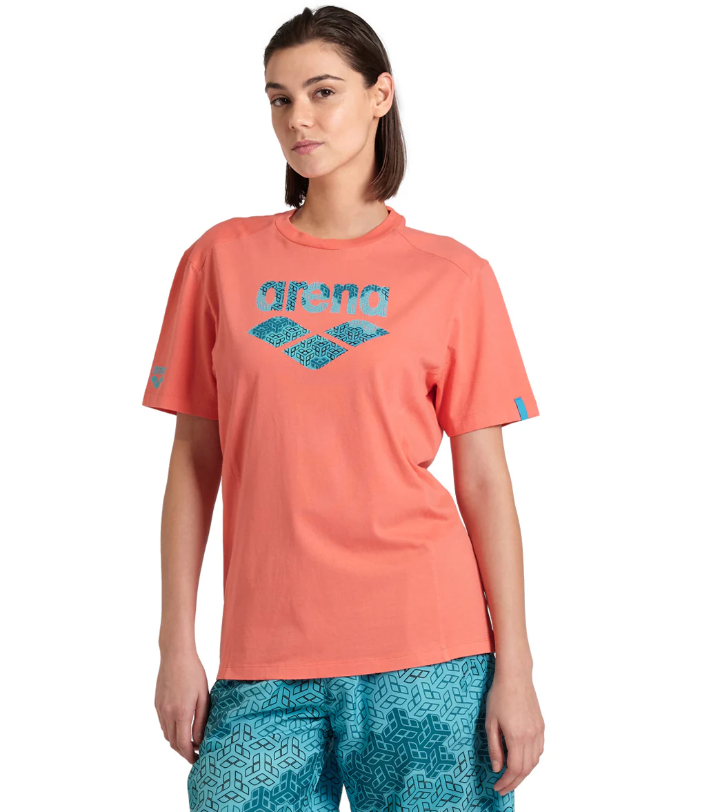Arena Unisex Logo Cotton Short Sleeve T-Shirt - Image 41