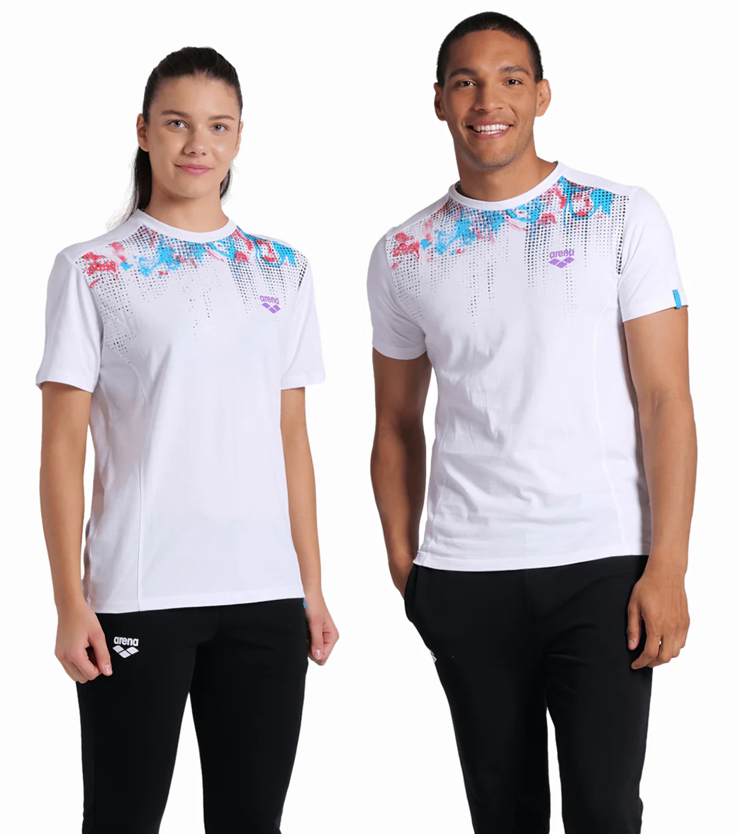 Arena Unisex Logo Cotton Short Sleeve T-Shirt - Image 48