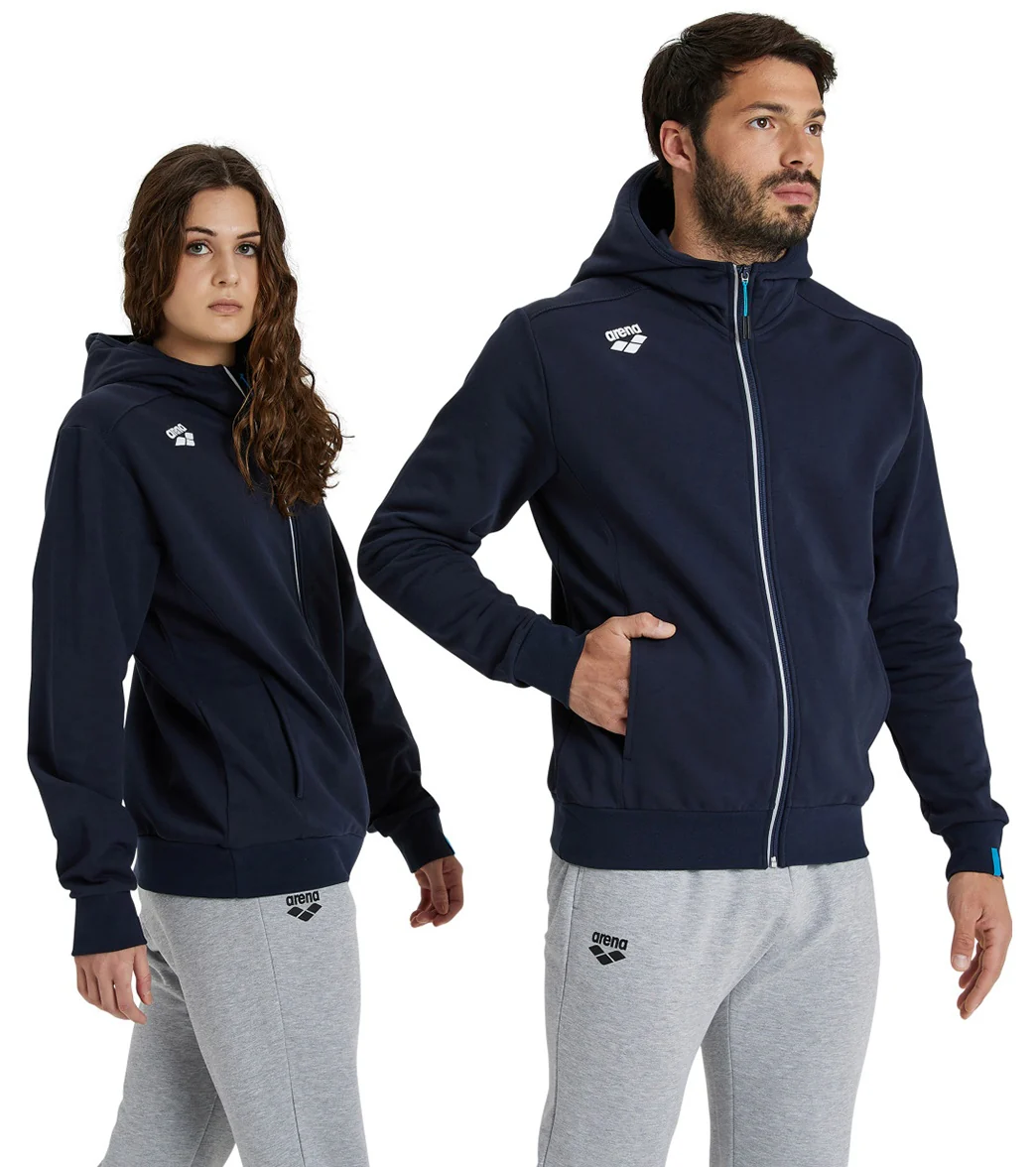 Arena Unisex Team Panel Hooded Front Zip Jacket - Image 25