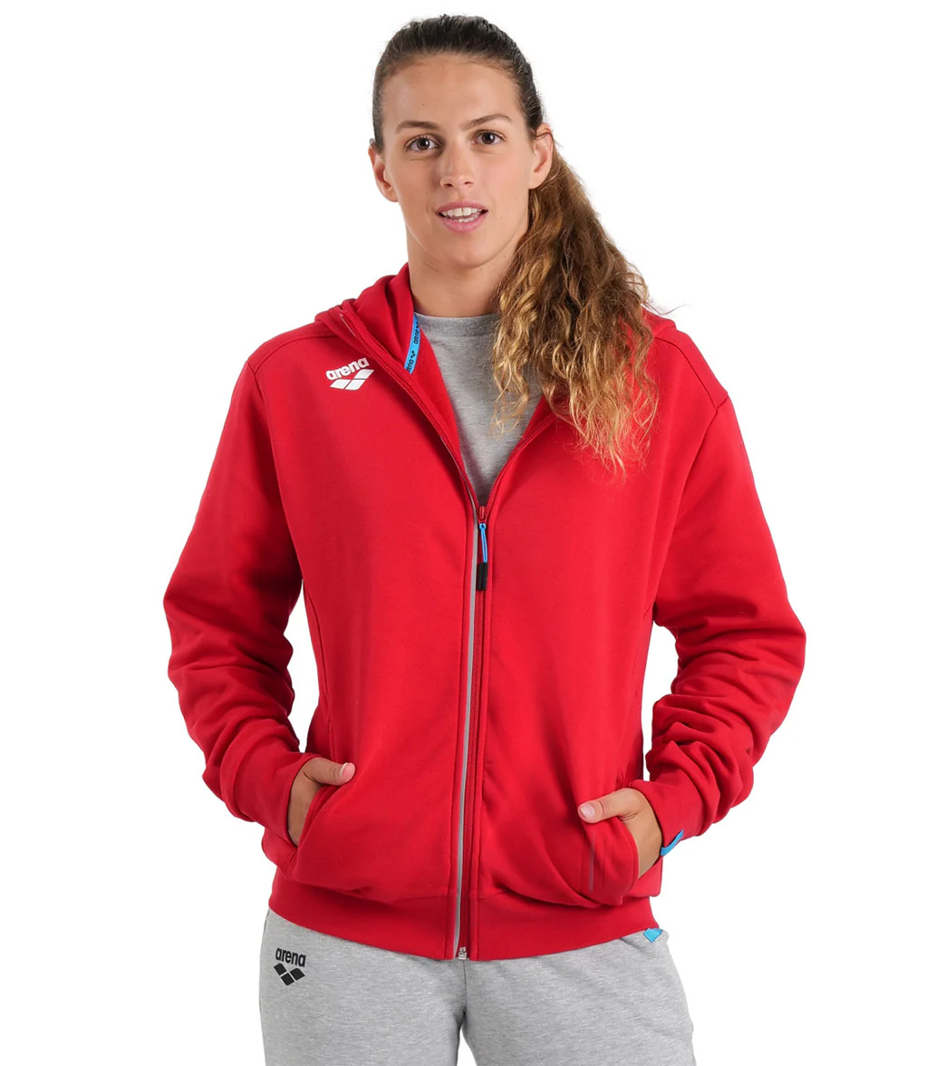 Arena Unisex Team Panel Hooded Front Zip Jacket - Image 43